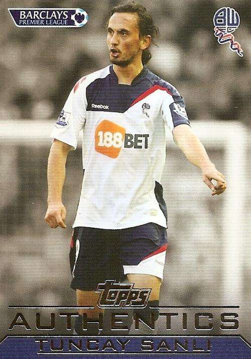 TUNCAY SANLI - TOPPS `AUTHENTICS` 2012 - RARE CARD