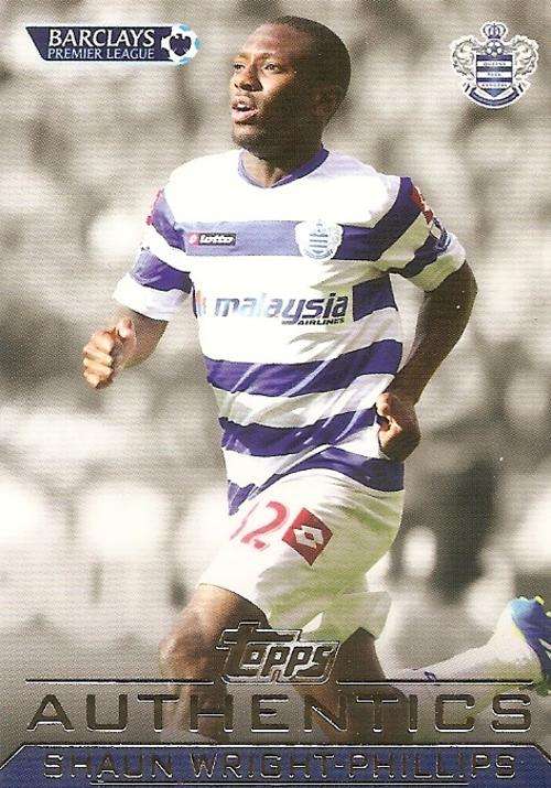 SHAUN WRIGHT-PHILLIPS - TOPPS `AUTHENTICS` 2012 - RARE CARD