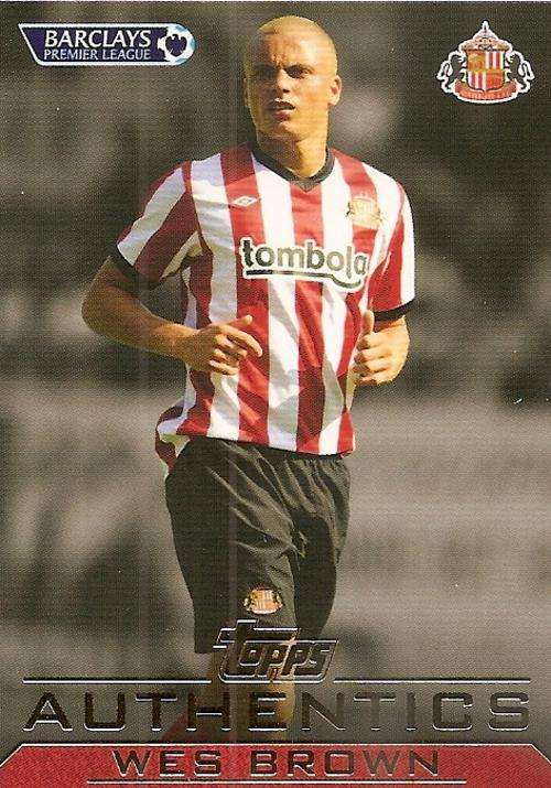 WES BROWN - TOPPS `AUTHENTICS` 2012 - RARE CARD