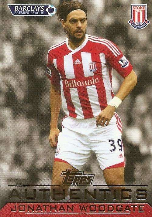 JOHNATHAN WOODGATE - TOPPS `AUTHENTICS` 2012 - RARE CARD