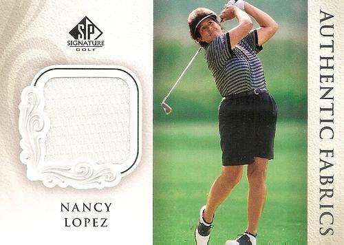 NANCY LOPEZ - `AUTHENTIC FABRICS` CARD - SIGNATURE GOLF by UPPER DECK