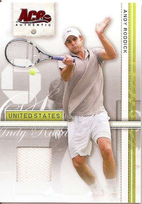 ANDY RODDICK - ACE AUTHENTIC 2007 - AUTHENTIC "WHITE MEMORABILIA" CARD