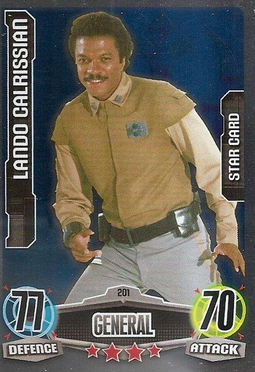 STAR WARS 2012 - FORCE ATTAX MOVIE SERIES - `STAR FOIL` CARD 201