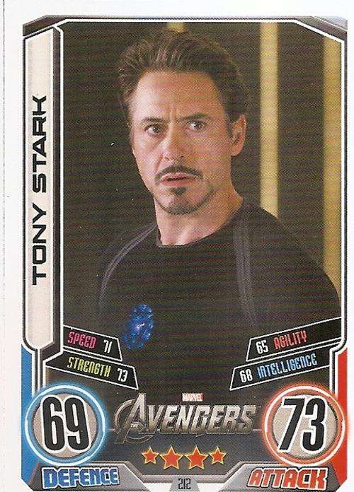 HERO ATTAX II 2012 AVENGERS - "MOVIE CARD" CARD 212