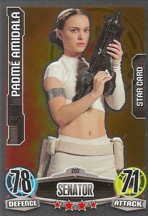 STAR WARS 2012 - FORCE ATTAX MOVIE SERIES - `STAR FOIL` CARD 203