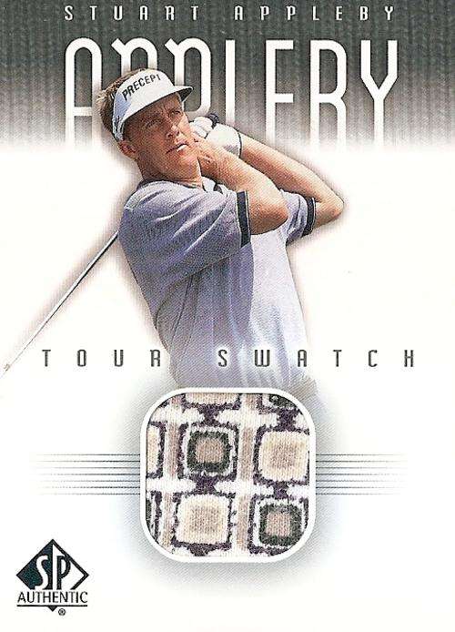 STUART APPLEBY - `AUTHENTIC TOUR FABRICS SWATCH` CARD - by UPPER DECK