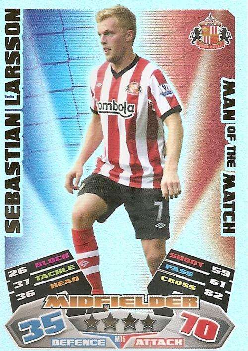 MATCH ATTAX EXTRA 2012 - SEBASTIAN LARSSON "MAN of the MATCH" CARD