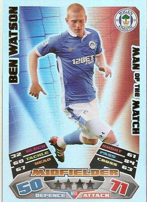 MATCH ATTAX EXTRA 2012 - BEN WATSON "MAN of the MATCH" CARD