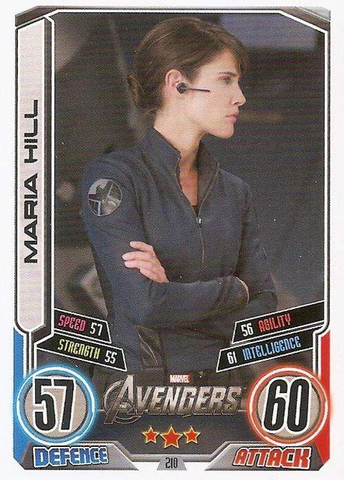 HERO ATTAX II 2012 AVENGERS - "MOVIE CARD" CARD 210