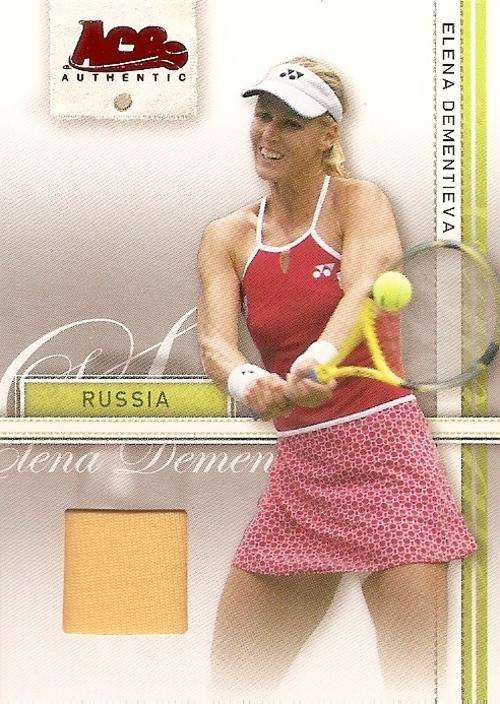 ELENA DEMENTIEVA - ACE AUTHENTIC 2007 - AUTHENTIC "ORANGE MEMORABILIA" CARD