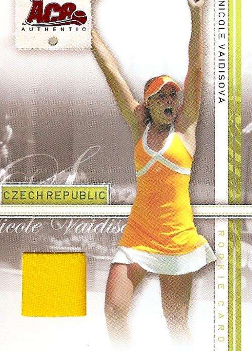 NICOLE VAIDISOVA - ACE AUTHENTIC 2007 - AUTHENTIC "YELLOW MEMORABILIA" CARD