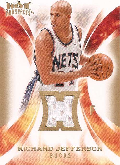 RICHARD JEFFERSON - AUTHENTIC "HOT PROSPECTS" GAME APPAREL CARD