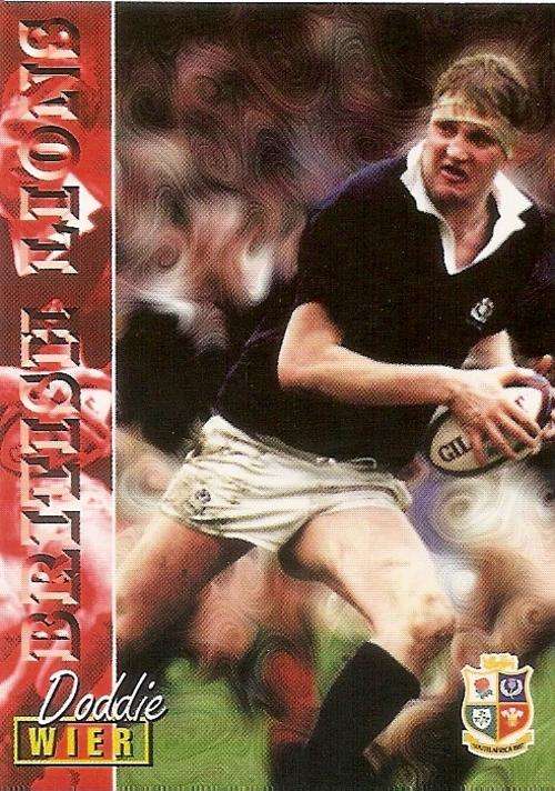 RUGBY 1997 COLLECTION by PANINI - DODDIE WEIR "BRITISH LIONS" BASE CARD 99