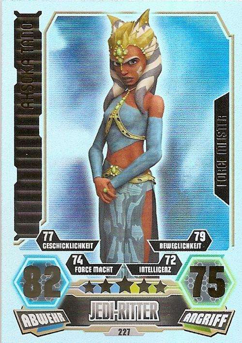 STAR WARS 2012/13 - FORCE ATTAX SERIES 3 - AHSOKA TANO "FORCE MEISTER" CARD 227