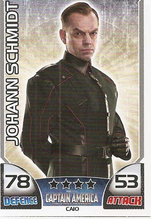 TOPPS HERO ATTAX - MARVEL UNIVERSE - CAPTAIN AMERICA "RARE" MOVIE CARD CA10