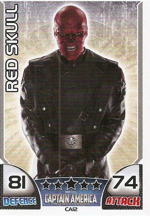 TOPPS HERO ATTAX - MARVEL UNIVERSE - CAPTAIN AMERICA "RARE" MOVIE CARD CA12