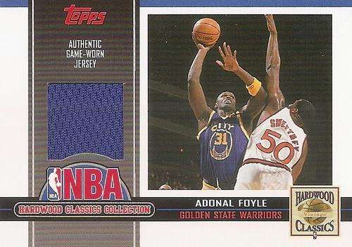ADONAL FOYLE - AUTHENTIC "HARDWOOD CLASSICS" GAME APPAREL CARD - TOPPS 05