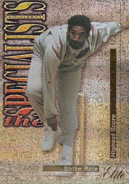 PHILL SIMMONS - 1996 FUTERA CRICKET PREMIUM COLLECTION  -  RARE `SPECIALISTS` TS2 FOIL CARD 1392