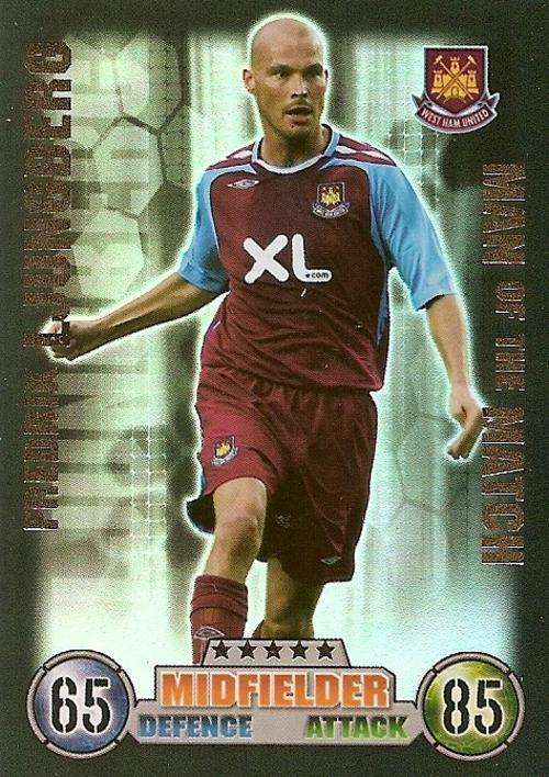 MATCH ATTAX 07/08 - FREDRIK LJUNGBERG "MAN of the MATCH" CARD