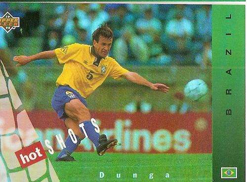 WORLD CUP 1994 USA - DUNGA "HOT SHOTS" HS4 FOIL CARD - Eng/German