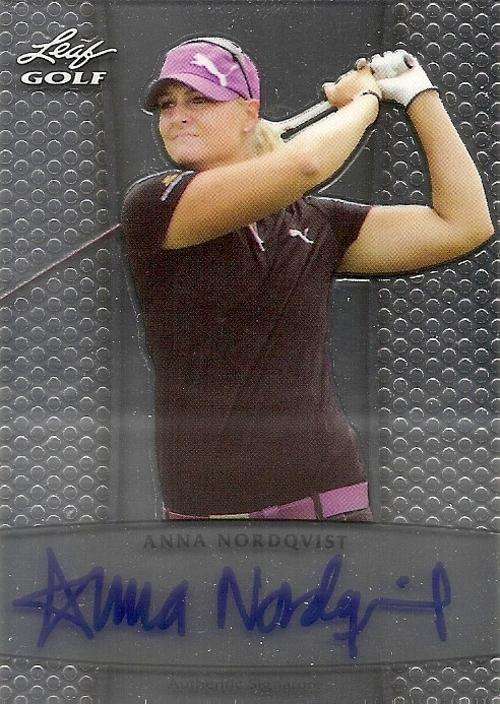 ANNA NORDQVIST - `RARE CERTIFIED AUTOGRAPH`- LEAF METAL 2011 TRADING CARD
