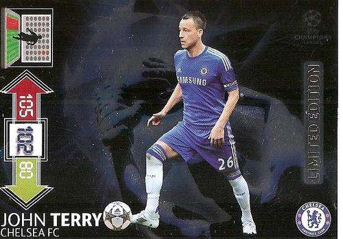 JOHN TERRY - PANINI CHAMPIONS LEAGUE ADRENALYN XL 2012/2013 - `LIMITED EDITION` CARD