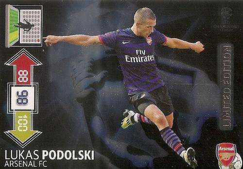 LUCAS PODOLSKI  - PANINI CHAMPIONS LEAGUE ADRENALYN XL 2012/2013 - `LIMITED EDITION` CARD
