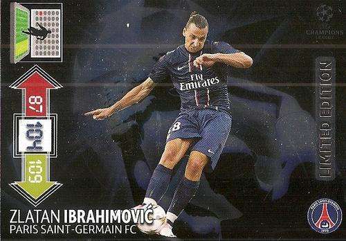 ZLATAN IBRAHIMOVIC - PANINI CHAMPIONS LEAGUE ADRENALYN XL 2012/2013 -  `LIMITED EDITION` CARD
