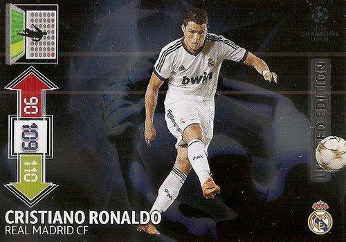 CHAMPIONS LEAGUE ADRENALYN XL 2012/2013 - CRISTIANO RONALDO "LIMITED EDITION" CARD