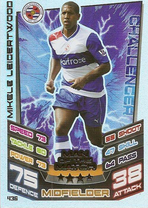 MATCH ATTAX 2012/2013 - MIKELE LEIGERTWOOD `MAN of the MATCH` CARD