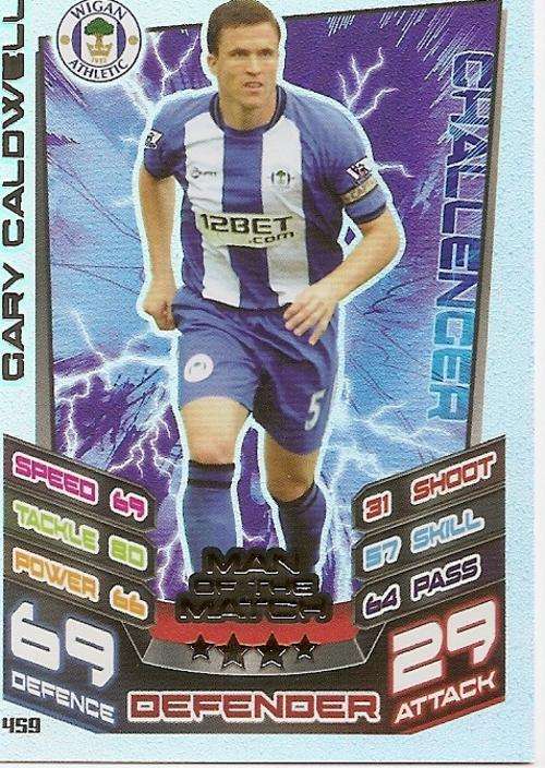 MATCH ATTAX 2012/2013 - GARY CALDWELL `MAN of the MATCH` CARD
