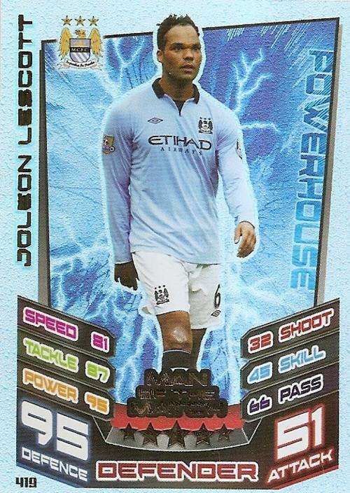 MATCH ATTAX 2012/2013 - JOLEON LESCOTT `MAN of the MATCH` CARD