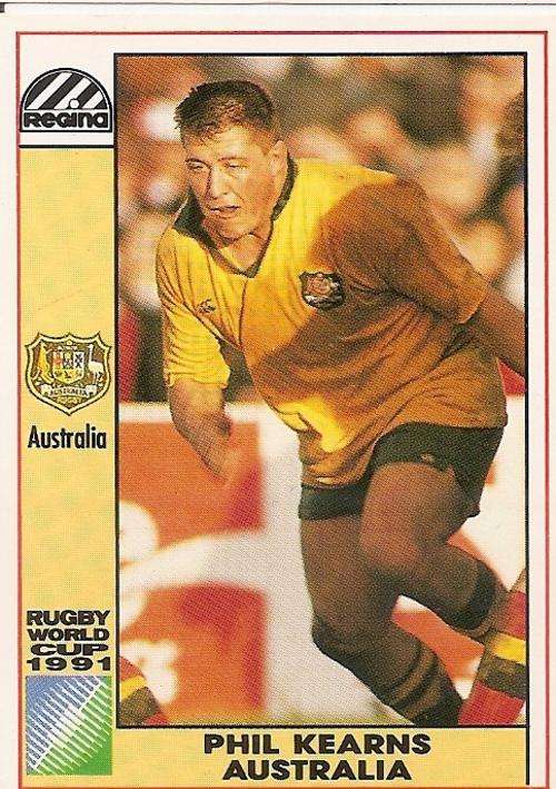 1991 RUGBY WORLD CUP(REGINA) - PHIL KEARNS "AUSTRALIA" CARD 9