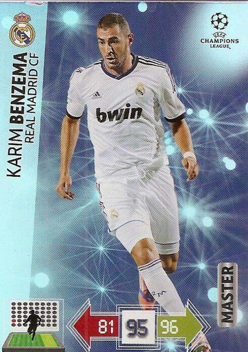 CHAMPIONS LEAGUE ADRENALYN XL 2012/2013 - KARIM BENZEMA `MASTER` CARD