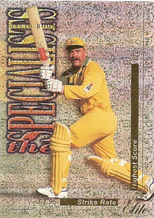 DAVID BOON - 1996 FUTERA CRICKET PREMIUM COLLECTION  -  RARE `SPECIALISTS` TS5 FOIL CARD 1572
