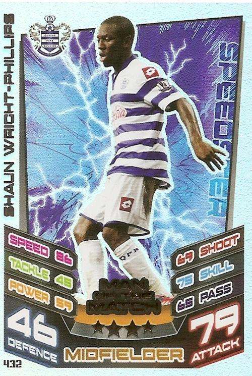 MATCH ATTAX 2012/2013 - SHAUN WRIGHT-PHILLIPS `MAN of the MATCH` CARD
