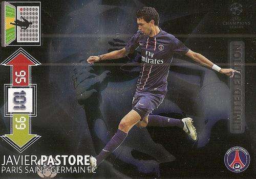 JAVIER PASTORE - PANINI CHAMPIONS LEAGUE ADRENALYN XL 2012/2013 - `LIMITED EDITION` CARD
