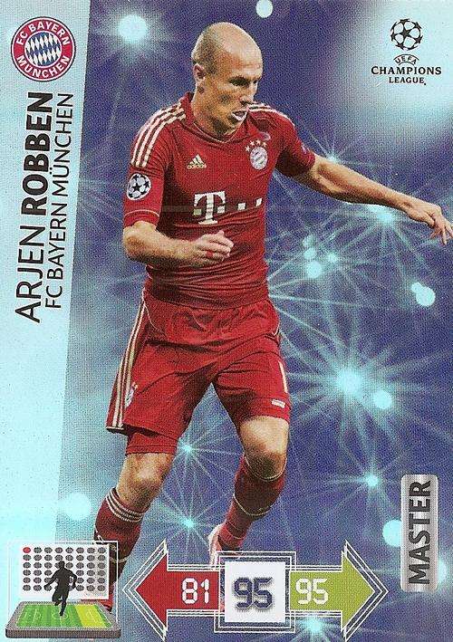 CHAMPIONS LEAGUE ADRENALYN XL 2012/2013 - ARJEN ROBBEN `MASTER` CARD