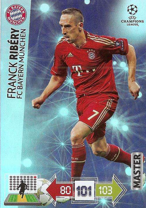 CHAMPIONS LEAGUE ADRENALYN XL 2012/2013 - FRANCK RIBERY "MASTER" CARD