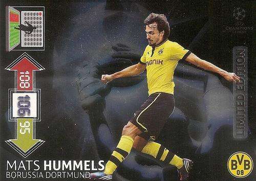 MATT HUMMELS - PANINI CHAMPIONS LEAGUE ADRENALYN XL 2012/2013 - `LIMITED EDITION` CARD