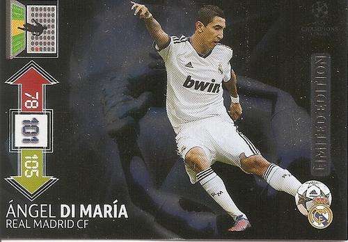 ANGEL DI MARIA - PANINI CHAMPIONS LEAGUE ADRENALYN XL 2012/2013 -  `LIMITED EDITION` CARD