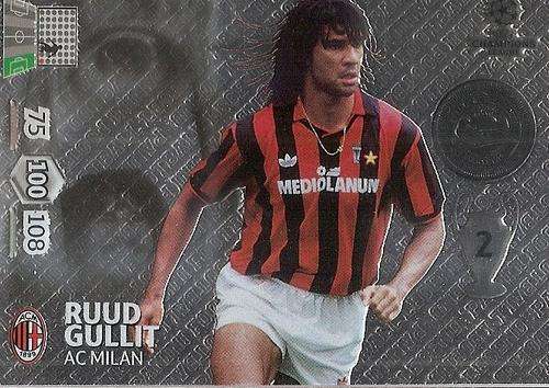 RUUD GULLIT - PANINI CHAMPIONS LEAGUE 2012/2013 - RARE FOIL `LEGEND` TRADING CARD