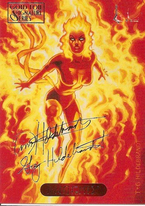 MARVEL MASTERPIECES 94 - PHOENIX "GOLD SIGNATURE" SERIES CARD 89