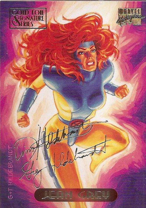 MARVEL MASTERPIECES 94 - JEAN GREY "GOLD SIGNATURE" SERIES CARD 45
