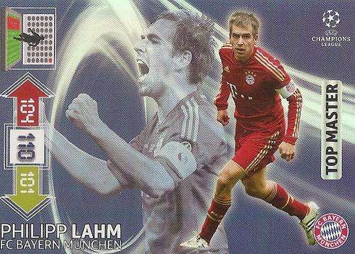 CHAMPIONS LEAGUE ADRENALYN XL 2012/2013 - PHILIPP LAHM "TOP MASTER" CARD