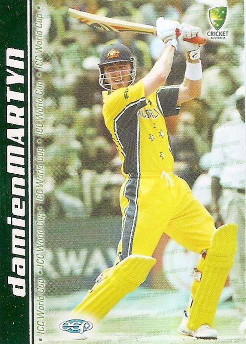 AUSTRALIA "CRICKET" 2003/04 COLLECTION - DAMIEN MARTYN "WORLD CUP SQUAD" CARD WC14