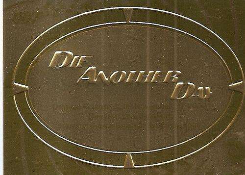 JAMES BOND 50th ANNIVERSARY  - "DIE ANOTHER DAY" - GOLD FOIL PLAQUE CARD P20