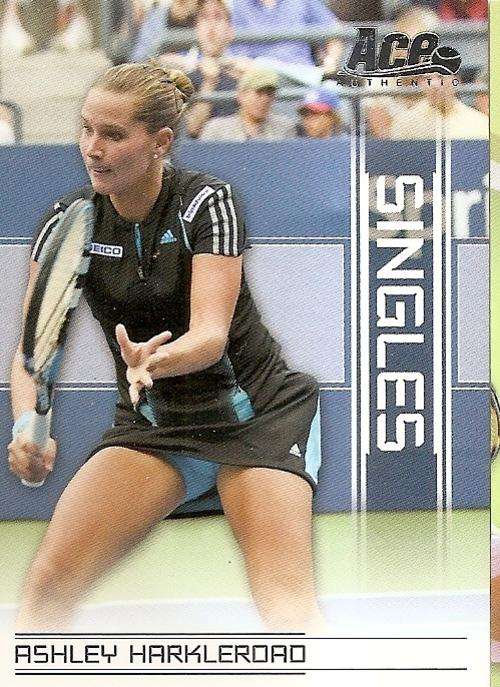 ASHLEY HARKLEROAD - ACE AUTHENTIC 2007 - "SINGLES" INSERT CARD SI6