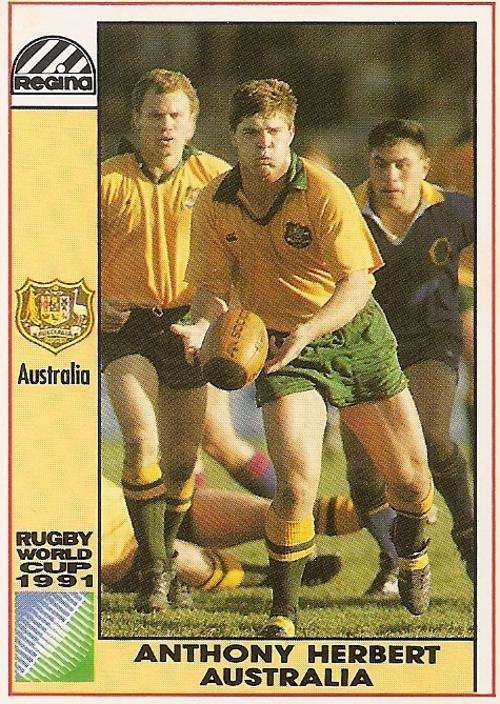 1991 RUGBY WORLD CUP(REGINA) - ANTHONY HERBERT CARD 7