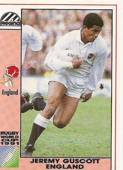 1991 RUGBY WORLD CUP(REGINA) COLLECTION - JEREMY GUSCOTT CARD 57
